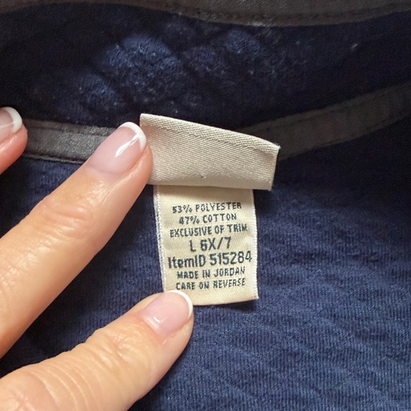 LlBean Kids' blue and light blue Fleece Pullover - Picture 2 of 5